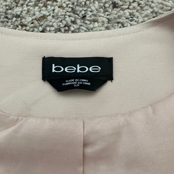 bebe pink sleeveless overcoat - Picture 2 of 3